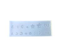 Silicone Bowknot Star Charm Mold for Epoxy Resin Jewelry Necklace Pendant Crafting Accessories Creation Star Jewelry Mold