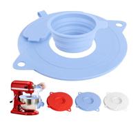 Silicone Bowl Cover for Kitchenaid 4.5-5 QT Tilt-Head Stand Mixer - Splash Guard with Integrated Pouring Chute & Foldable Bowl - Dishwasher Safe Pouring Shield Keep the Countertop Tidy (Blue)