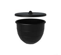 Silicone Bowl Liner Designed for KFor itchenAid KSM150 and 5 Qt Tilt Head Mixers Works in Microwave Fridge Freezer with Secure Fit and Lid (Black)