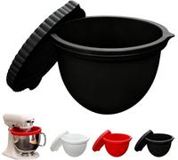 Silicone Bowl Liner For Tilt-head 5 Qt Mixers - Non-stick Insert For Mixing Baking Serving Heat Resistant Up To 450f Dishwasher Safe Kitchen Tool Black(bowl black 400g)
