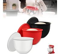 Silicone Bowl Liners for Kitchen-Aid Mixer 5 Qt, Non-Stick Flexible Insert Bowl Accessory, Upgrade for Easy Cleaning & Dough Release (Mix)