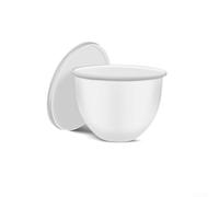 Silicone Bowl Liners for KitchenAid Mixer, 3-Piece Interchangeable Set with Pouring Spout and Storage Covers, Dishwasher Safe and Microwave Safe(White)