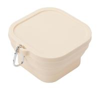 Silicone Bowl, Portable Camping Bowls - Small Non Slip Camping Bowls | Square Portable Food Containers, Food Storage Box with Hook for Picnics