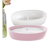 Silicone Bowl, Resin Bowl: Making Oval Canisters Containers, Planted Planted Oval, Silicone Epoxy, Candle Containers, Crafts, M