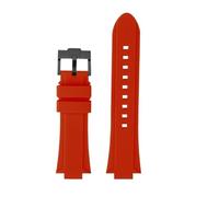 Silicone Bracelet Compatible With CASIO GST-B400 GST-B200 Series Rubber Watchband Accessories Strap 14mm 16mm Convex Wristband Belt(Red black,GST-B400)