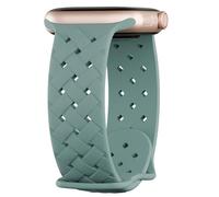 Silicone Braided Weave Bands Compatible with Apple Watch Band 38mm 40mm 41mm 42mm 44mm 45mm 46mm 49mm, Sport Breathable Soft Strap for iWatch Series 11/10/9/8/7/6/5/4 Ultra SE Women Men