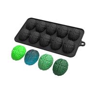 Silicone Brains Chocolate Mold 10 Cavity Baking for Fondant Cake Dishwasher Safe and Easy Releases Dessert Molds Baking Class Student Supplies