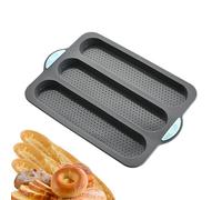 Silicone Bread Mold, Sandwich Baking Liners, 24x34.5cm Loaf Pan for French Bread, Professional Bakeware BakingMould for Cakes Pies Breads, Non-Stick Silicone Pan with Design, Kitchen Baking