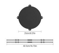 Silicone Bread Sling Dutch Oven - Sourdough 21 * 21cm Silicone Bread Suitable for Kitchen Crafted from Material This Sling is Non-Stick (Black- 8 inches)