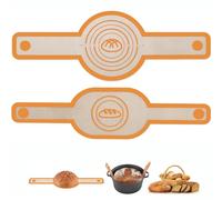 Silicone Bread Sling for Dutch Oven, 2 PCS Non-Stick & Easy Clean Reusable Heat Resistant Baking Mat Accessories with Long Handles, Easy to Transfer Sourdough Bread