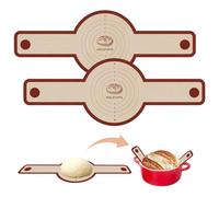 Silicone Bread Sling for Dutch Oven, 2 PCS Non-Stick & Easy Clean Reusable Silicone Baking Mat with Long Handles, Easy to Transfer Sourdough Bread