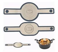Silicone Bread Sling for Dutch Oven, Round & Oval Sourdough Sling, Non-Stick Reusable Bread Baking Mat with Long Handles, Heat Resistant Silicone Baking Mat, Bread Making Accessories