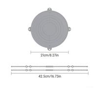 Silicone Bread Sling for Dutch Oven - Sourdough Baking Mat with Extra-Long Heat-Resistant Handles, Non-Stick & Dishwasher Safe (2-Pack)(grey- 8 inches)