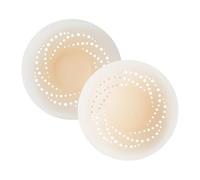 Silicone Breast Discs, Invisible Reusable Adhesive Bras - Seamless Lingerie Accessories - for Swimming, Sunbathing, Bathing, Sport, Dance, Weddings, Neckline, Without