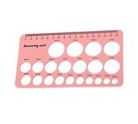Silicone Breast Flange Measuring Tool, Pink Nipple Ruler with 1.5m Soft Tape, Postpartum Recovery Measurement Guide