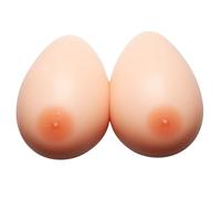 Silicone Breast Forms- Realistic Fake Boobs Prosthesis for Crossdressers, Mastectomy Patients & Transgender, Soft & Comfortable False Breasts, Flesh-Toned, Comfortable Wear,Self-Adhesive (10XL)