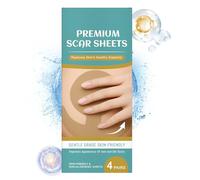 Silicone Breast Sheets, Scars Removal Strips, 4.17x0.55x9.84in Breathable Soft Silicone, 4pcs Reusable Patches, Scar Aid for Women, Adult, Skin Care, Travel, Home Use, and More