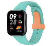 Silicone Breathable Water Proofing Sweatproof Solid Color Pin Buckle Watch Strap for Xiaomi Redmi 3 The Perfect Suitable Your Smartwatch Men Bands (Mint Green, One Size)