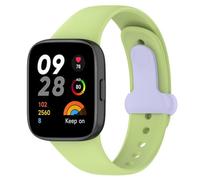 Silicone Breathable Water Proofing Sweatproof Solid Color Pin Buckle Watch Strap for Xiaomi Redmi 3 The Perfect Suitable Your Smartwatch Men Bands (Green, One Size)