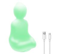 Silicone Breathing Light, 3 Color Guided Visual Breathing Night Light, Elegant Gractical Guided Yoga Lights for Home Office School, 17.2×9.2×8.2 cm