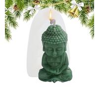 Silicone Buddha Candle Mold - Buddha Silicone Mold, Spiritual Candle Crafting | Handmade Buddha Candle Mold, Decorative Buddha Shaped Candle Molds for Craft Lovers, Handcraft Candle Making Tool