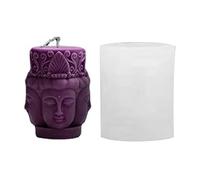 Silicone Buddha Mold 3D Buddha Figure Candle Molds DIY Soap Wax Moulds Decorations DIY Candlestick Crafts Little Monster Scented Candle Silicone Mold Style3