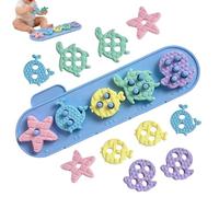 Silicone Building Blocks 16 Pieces - Sea Animal Stacking Toys