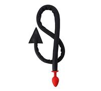 Silicone Butt Plug, 8cm Anal Plug with 109cm Devil Butt Plug Tail Whip Red & Black Butt Plugs for Fetish Roleplay Costume Accessory Sex Toyscouples for Couples Sensory Play