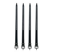 Silicone Cable Management Ties - 4 Adjustable Tension Straps | Marine Grade Silicone Reusable Heavy Duty Equipment Ties - Sports Equipment Organizer