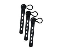 Silicone Cable Tie Hook Set of 3, Adjustable Organizer Straps for Cords, Shelf Storage, Drawer Order, Home Use Silicone Cable Organizer Strap Adjustable Loop Tie Hook Soft Cord Wrap Drawer