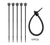 Silicone Cable Ties 10pcs Silicone Reusable Bag Ties Twist Wire Fasten Cable Zip Tie Headset Data Line Wire Universal(Color 1)