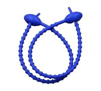 Silicone Cable Ties 10Pcs Silicone Reusable Bag Ties Twist Wire Fasten Cable Zip Tie Headset Data Line Wire Universal(Dark Blue)
