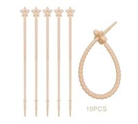 Silicone Cable Ties 10pcs Silicone Reusable Bag Ties Twist Wire Fasten Cable Zip Tie Headset Data Line Wire Universal(Color 2)