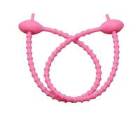 Silicone Cable Ties 10Pcs Silicone Reusable Bag Ties Twist Wire Fasten Cable Zip Tie Headset Data Line Wire Universal(Rose red)