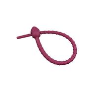 Silicone Cable Ties 10pcs Silicone Zip Ties Sealing Ties Cable Strap Wire Organizer Data Cable Clip Cable Tie Cord(Wine Red)