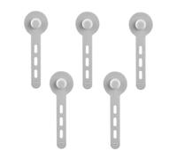 Silicone Cable Ties - 5 Piece Reusable Anti Knotting Organization | Wire Organizer Straps for Phone Charger, Computer for Travel Backpack, Dorm Road Trip Features, Small Space Usage