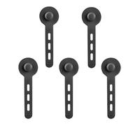 Silicone Cable Ties - Elastic , Adjustable Wrap Band, Compact Cord Binder, Flexible Silicone Strap | Home Cord Organization Five Piece Set 12x15x3cm