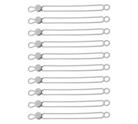 Silicone Cable Ties for Neat Wire Management with Reusable Elastic Loop Design for Headphones Chargers and Electronics Cords (Gray-108mm)