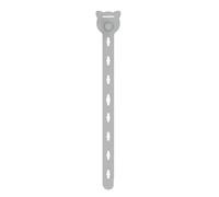 Silicone Cable Ties for Organizing Headphone and Data Cables 10 Pack (Light Gray)