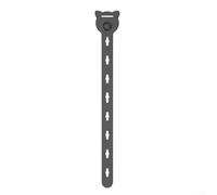Silicone Cable Ties in a 10 Pack, Perfect for Managing Headphone and Data Cables (Black)