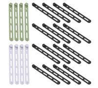 Silicone Cable Ties,Silicone Cable Ties Cord Organizer For Binding Headphones - 20 Pieces Reusable Organizer Bands For High Elasticity Wire Hangers Cell Phone Charger Headphones