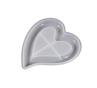 Silicone Cake Holder Tray Mold Fruit Cup Resin Pendant Elegant Serving Coasters Love Flowers Bear Round Storage