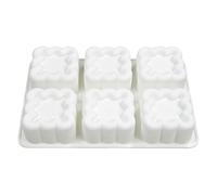 Silicone Cake Molds - 6-Cavity Nonstick Easy Release | Cute Shaped Raspberry Mousse Mold,for Pudding Chocolate Jelly Candle Party Holiday Beginner Adults Kids