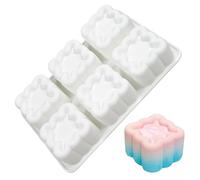 Silicone Cake Molds - 6-Cavity Nonstick Structure, Heat-Resistant Baking Tool, Easy Release Cupcake Mold Tray, Cute Shape Pastry Dessert Maker | For Mousse Chocolate Pudding Jelly Home Bakery Beginner