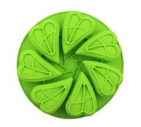 Silicone Cake Molds for Baking | 7-Cavity Heart Shaped Reusable Baking Tray - Silicone Soap Mold | for Jelly Chocolate Candy Soap Candle Making