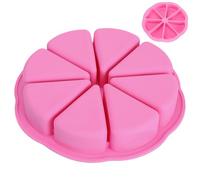 Silicone Cake Mould | Triangular Baking Mould with 8 Cavities, Non-Stick Coating, Heat Resistant, DIY Dessert Tray, Flexible Muffin Pizza Mousse Bakeware Tool | Birthday Party Family Reunion K