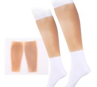 Silicone Calf Pads for Leg Enhancement, Realistic Fake Calf Sleeves for Thin or Crooked Legs, Perfect for Scar Cover, One Pair