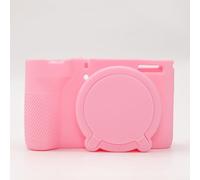 Silicone Camera Case for Canon PowerShot V1, Soft Protective Cover with Non-Slip Grip Shockproof & Scratch-Resistant Stylish Design(Pink)