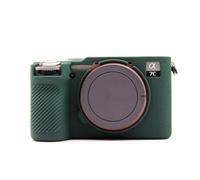 Silicone Camera Case for Sony A7CII A7CR Cover Bump Resistant Shell Secure Hold Glossy Style Digital Holder(green)