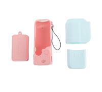 Silicone Camera Case with Pinkish Blue, Flexible Shock Absorption Non Slip Design for 3 Camera, Protective Sleeve, Hand Grip Cover Dust Proof